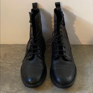 Zara high top boots w/ zip